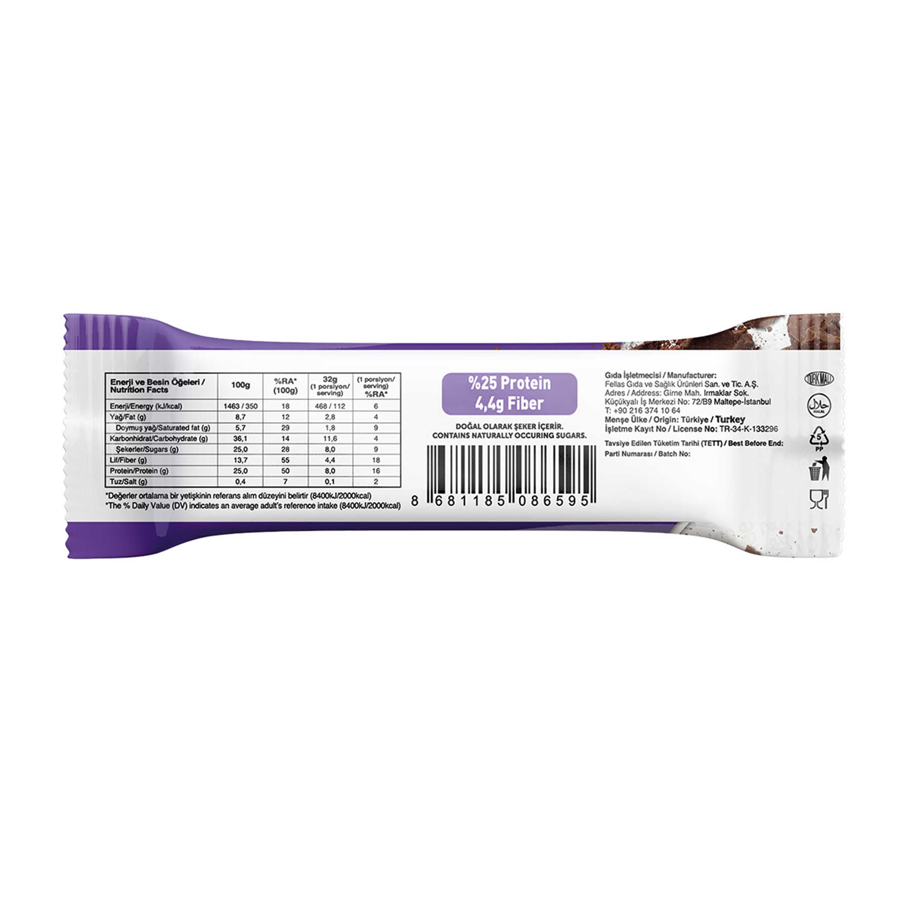 Protein Bar - Mixed Box 32g x 12 (4 Flavors)