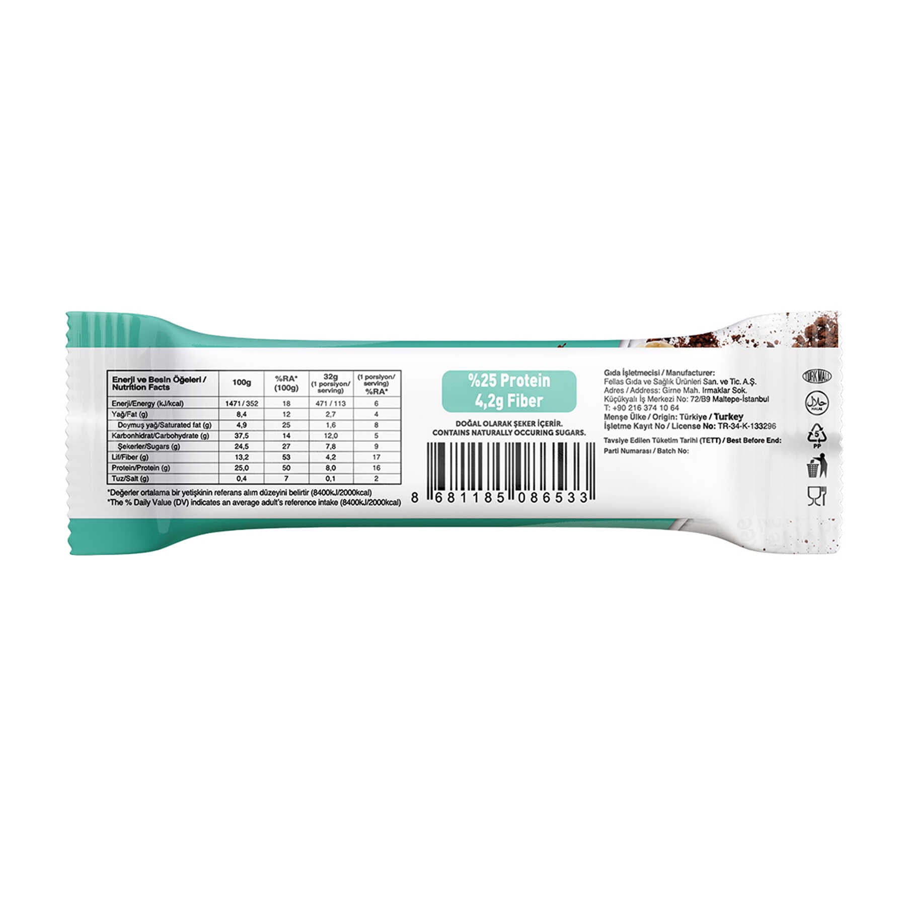 Protein Bar - Mixed Box 32g x 12 (4 Flavors)
