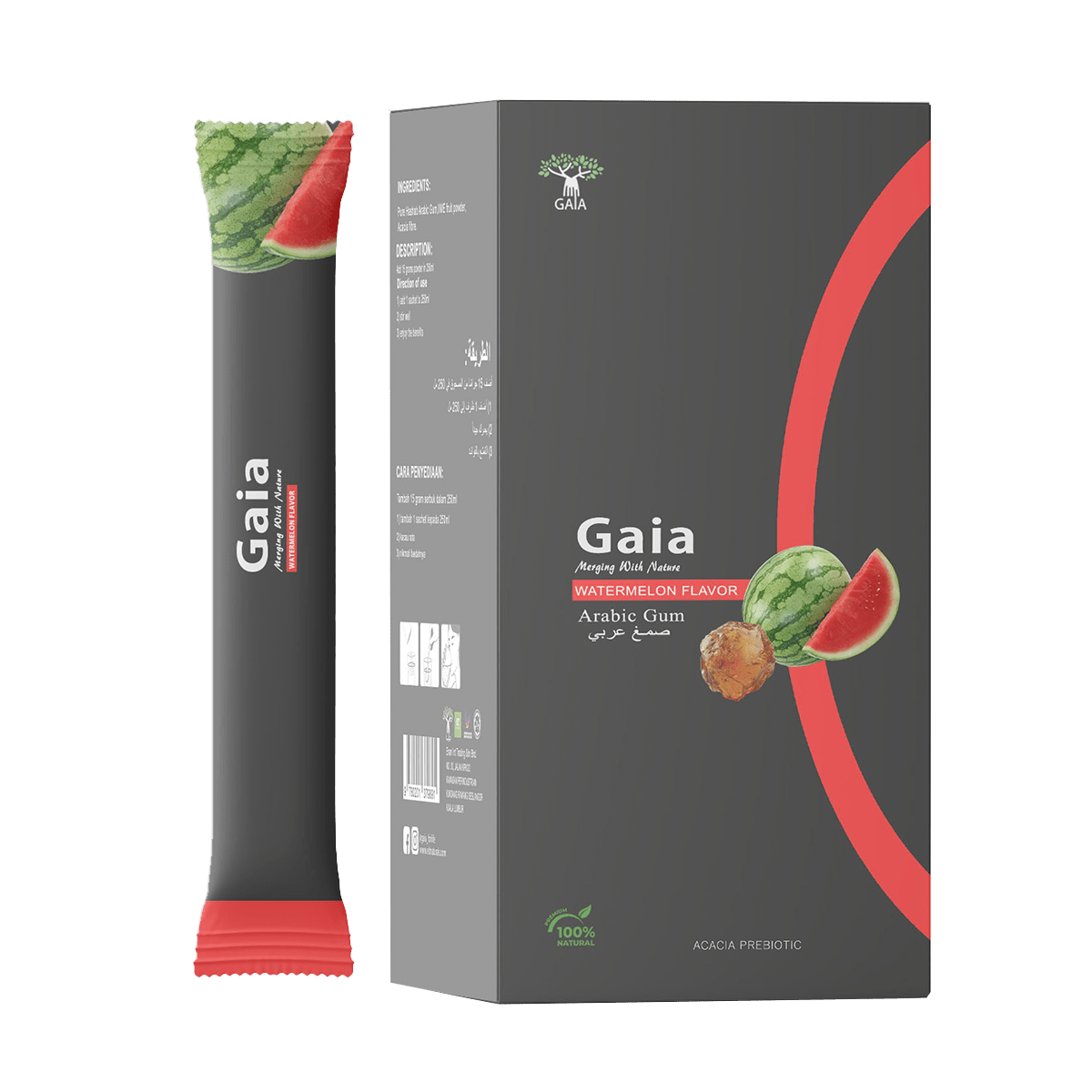 Gaia Flavored Gum Arabic 15 Sachets